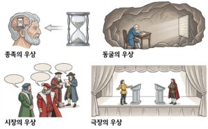 프랜시스 베이컨 철학 4개의 우상 도식